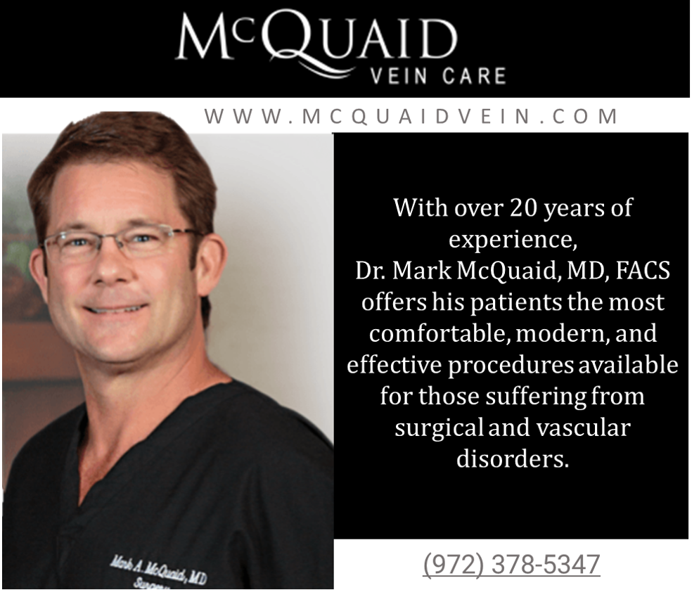 Vein Care An “Absolute Necessity” For Health Management, Says McQuaid Vein Care